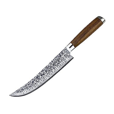 adelmayer B-Ware Damastmesser - Zerlegemesser (Klinge: 26 cm) aus japanischem Damast-Stahl (handgeschliffen & extrem scharf) - großes Küchenmesser zum Verarbeiten von Fleisch & Co. ohne Zubehör im Sale